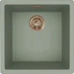 Ne maradj le ELLECI - Mosogatótálca Zen-F 102 Keratek K82 Sage Green bronz tartozékokkal LKZ10287F01BRZ