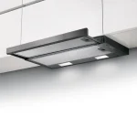 Faber Flexa NG Glass BK A60 Beépíthető teleszkópos elszívó, 600 mm szélességű, Fekete 315.0635.106 Expressz kézbesítés