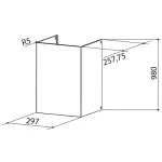Akció Faber Felső kürtő - hosszabbító Kit Alto H990 BK Matt, 112.0621.232