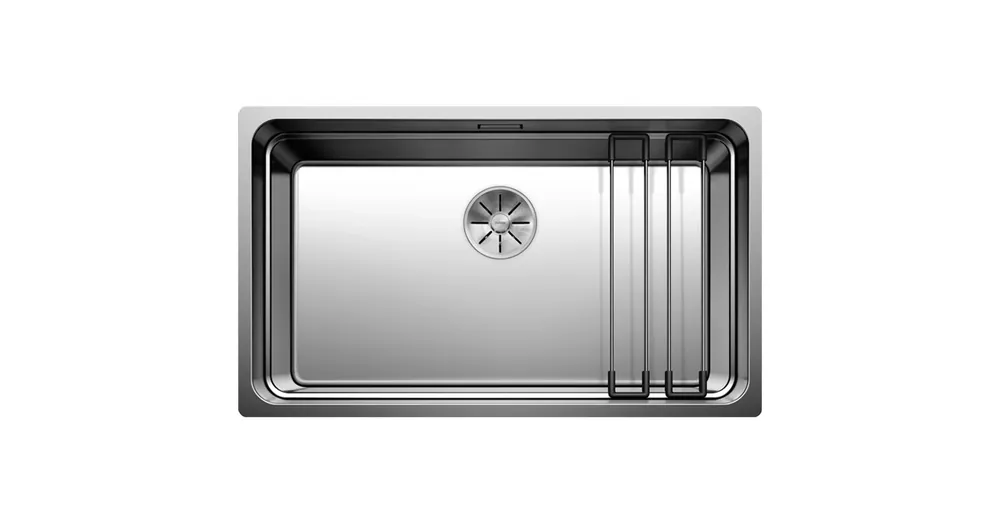 Blanco Etagon 700-U egymedencés 74x44 cm rozsdamentes acél mosogató csepegtető sínekkel, selyemfényű 524270 Árcsökkenés