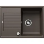 Árcsökkenés BLANCO ZIA 45 S Compact egymedencés, 68x50 cm-es gránit mosogató, csepegtetőtálcával, lefolyószabályozóval, kávé 524720