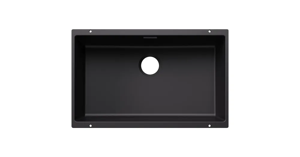 BLANCO SUBLINE 700-U egymedencés, 73x46 cm-es gránit mosogató, fekete 527802 Árcsökkenés