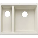 Akciós ár BLANCO SUBLINE 340/160-U jobbos másfél medencés, 55,5x46 cm-es gránit mosogató, törtfehér 527812