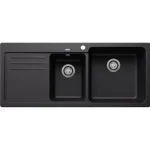 Ajánlat Blanco Naya 8 S Silgranit két medencés 116x50 cm mosogató, jobbos/fekete 525946