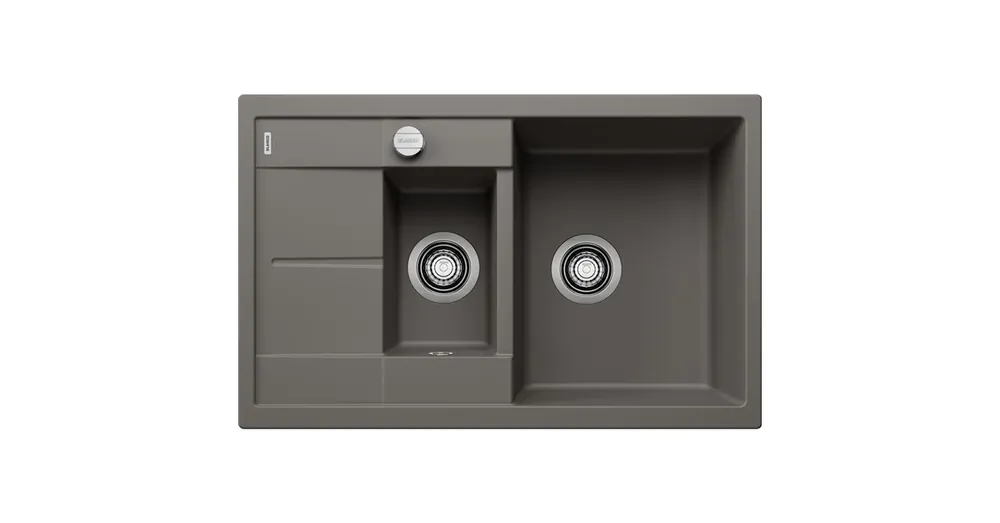 Biztonságos vásárlás Blanco Metra 6 S Compact két medencés Silgranit 78x50 cm mosogató távműködtetővel, vulkánszürke 527297