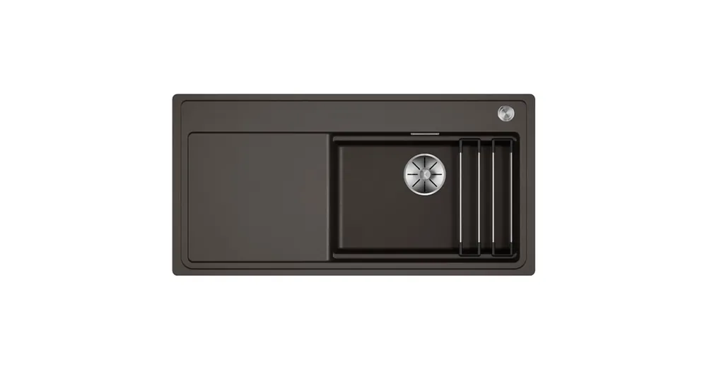 BLANCO ETAGON XL 6 S-F egymedencés, 98,8x49,8 cm-es gránit mosogató, csepegtetőtálcával, lefolyószabályozóval, szintbe építhető, kávé 528105 Utolsó esély