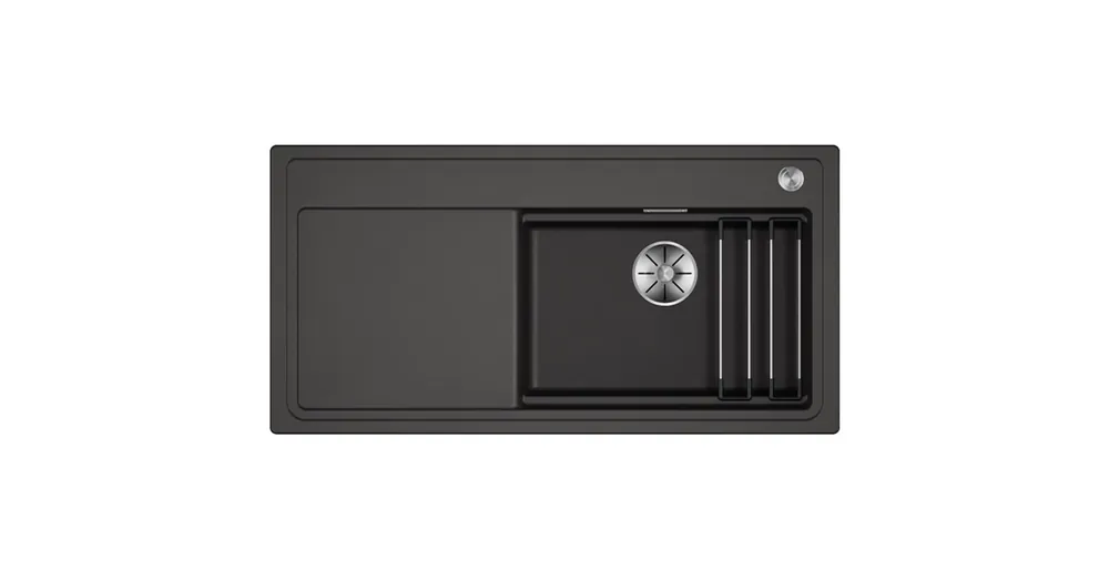 Exkluzív ajánlat BLANCO ETAGON XL 6 S egymedencés, 100x51 cm-es gránit mosogató, csepegtetőtálcával, lefolyószabályozóval, palaszürke 528094