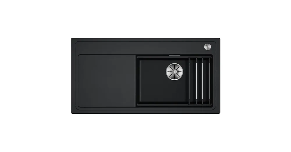Csak ma BLANCO ETAGON XL 6 S egymedencés, 100x51 cm-es gránit mosogató, csepegtetőtálcával, lefolyószabályozóval, antracit 528093