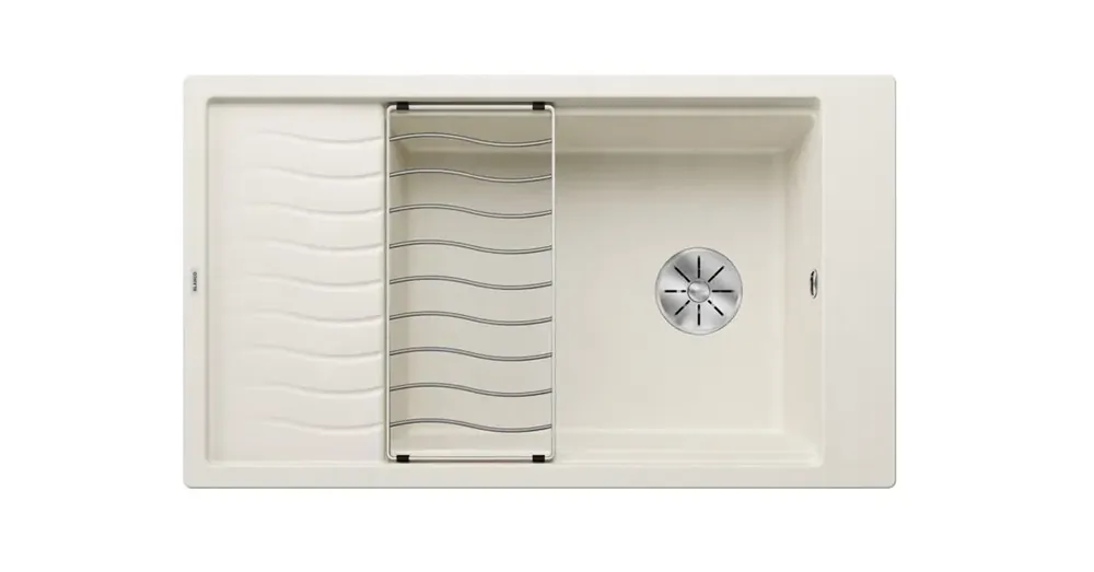 Blanco Elon XL 8 S gránit mosogató csepegtető felülettel 86x50 cm lefolyógarnitúrával, törtfehér 527072 Gyors kiszállítás