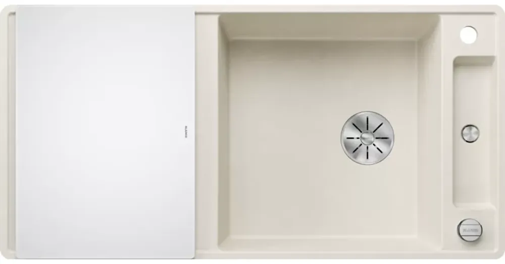 Blanco Axia III XL 6 S-F Silgránit mosogató excenterrel és üveg vágólappal, törtfehér 527053 Biztonságos vásárlás