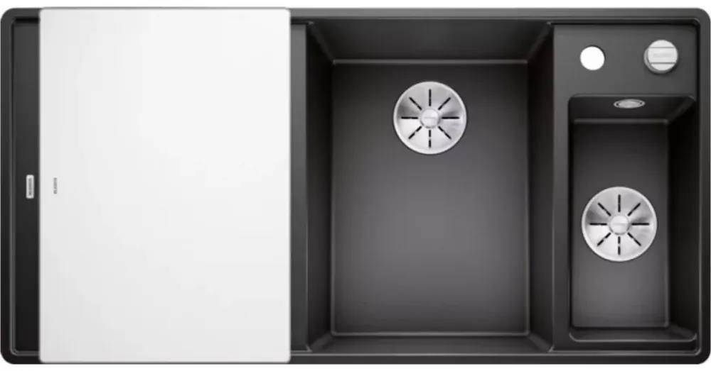 Blanco Axia III 6 S-F antracit Silgránit mosogató excenterrel, üveg vágólappal, jobbos 523489 Outlet