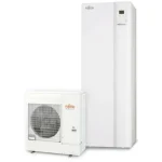 Fujitsu Waterstage Comfort WGYA100ML3 / WOYA100KLT levegő-víz osztott hőszivattyú, 190 literes HMV tartállyal, 1 fázisú, R32, (10,0kW) Akció