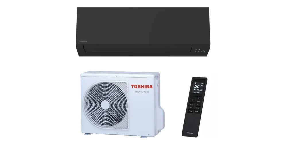 Toshiba SHORAI Edge Black RAS-B10G3KVSGB-E / RAS-10J2AVSG-E1 oldalfali split klíma (2.5 kW) Akció