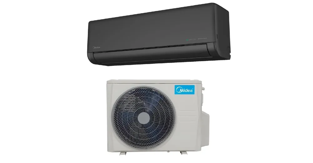 Prémium Midea Solstice SOL-18-BL-SP oldalfali split klíma, Fekete (5.3 kW)