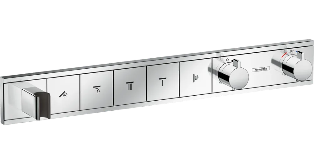 Hansgrohe RainSelect zuhanycsaptelep színkészlet 5 fogyasztóhoz, falsík alatti szereléshez, króm 15358000 Vedd meg most
