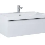 Vedd meg online Arezzo Monterey 80cm-es alsószekrény 1 fiókkal magasfényű fehér AR-167079