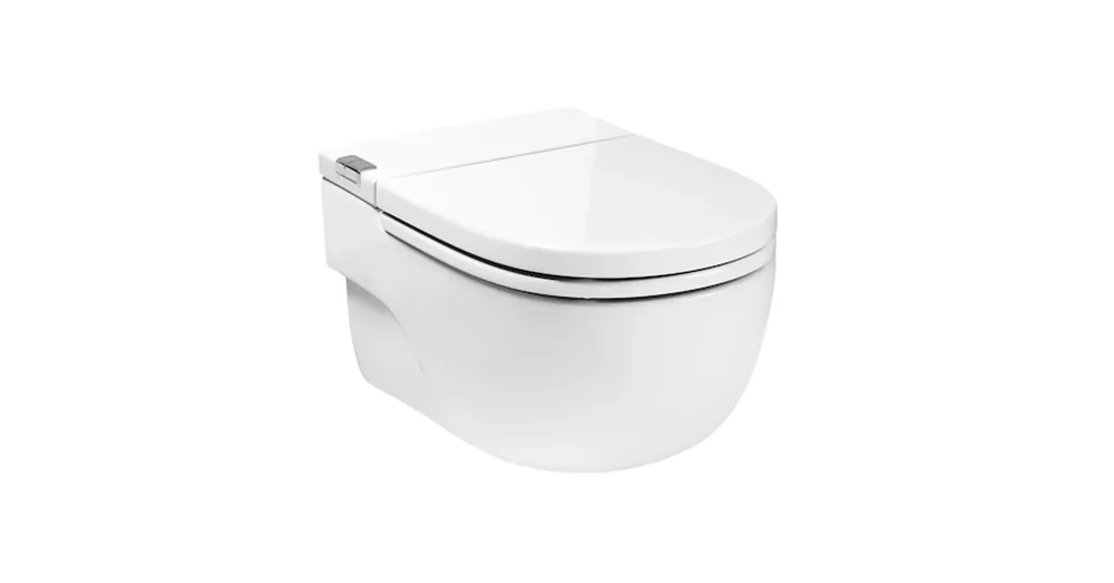 Alacsony ár Roca In-tank Meridian fali WC-csésze integrált tartállyal, ülőkével, L szerelőkerettel A893301000