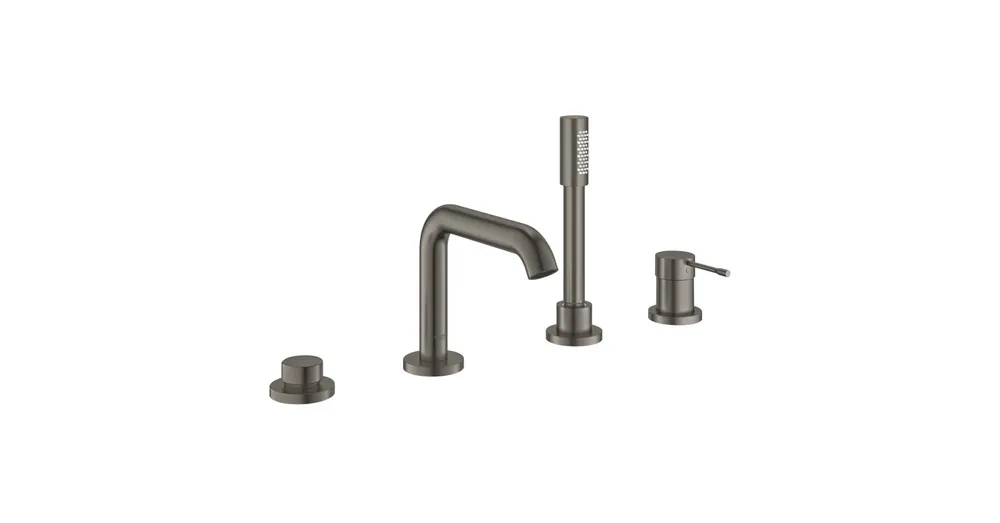 Outlet Grohe Essence New 4-lyukas, egykaros kádkombináció, Brushed hard graphite 19578AL1