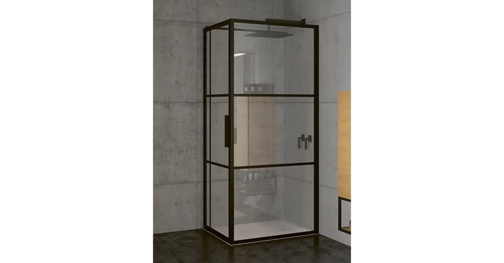 Riho Grid Cubicle XL GB203 110x80 cm zuhanykabin, fekete G004016121 Biztonságos fizetés