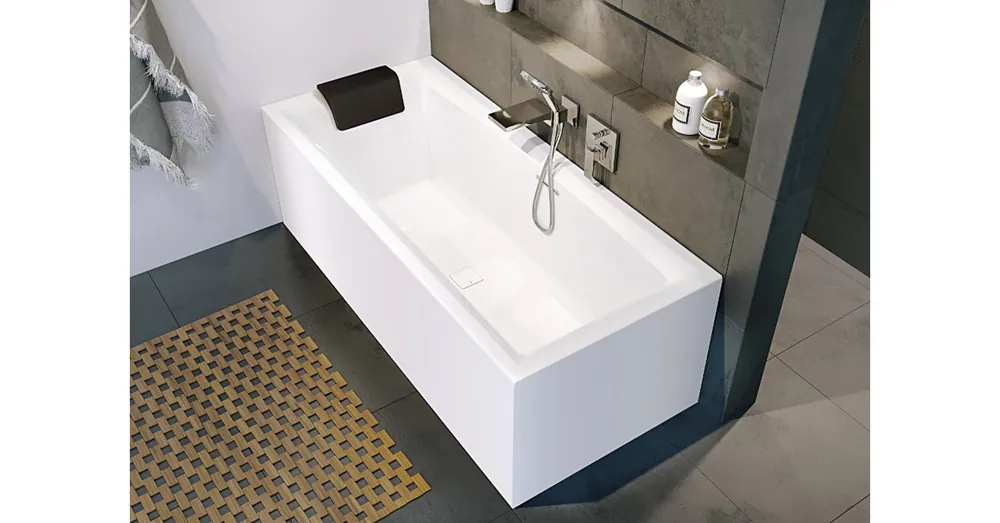 Riho STILL SQUARE PLUG & PLAY, 170x75 cm, Balos kád B100031005 Kedvezmény