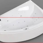 Wellis Matana 150x95 cm-es aszimmetrikus sarokkádhoz előlap, jobbos AK00474 Gyors kiszállítás