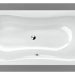 Különleges ajánlat Wellis Aral 160x75 cm egyenes kád kádlábbal AK00548