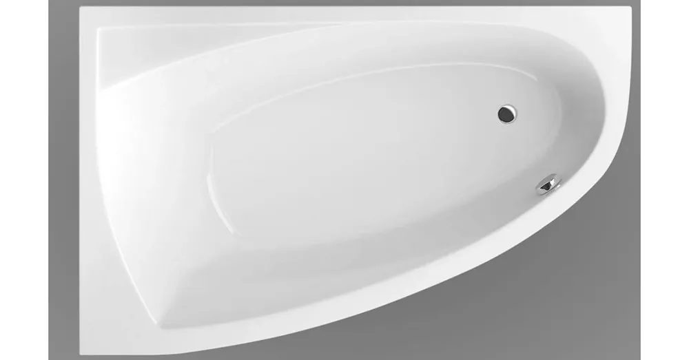 Különleges ajánlat Wellis Matana160x100 cm-es aszimmetrikus sarokkád kádlábbal, balos AK00501