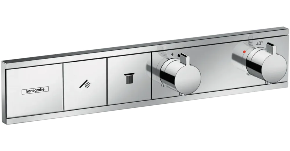 Vedd meg most Hansgrohe RainSelect Termosztát falsík alatti szereléshez, 2 fogyasztóhoz, króm 15380000