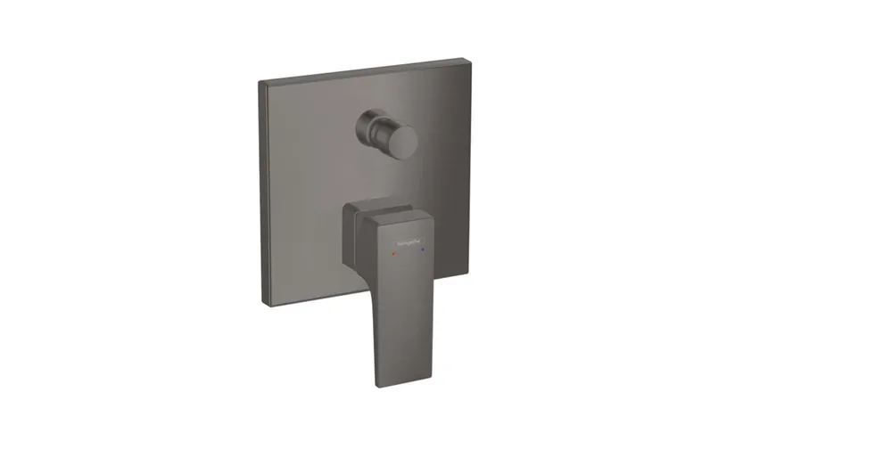 Újdonság Hansgrohe Metropol egykaros falsík alatti kádcsaptelep, szálcsiszolt fekete/króm 32545340