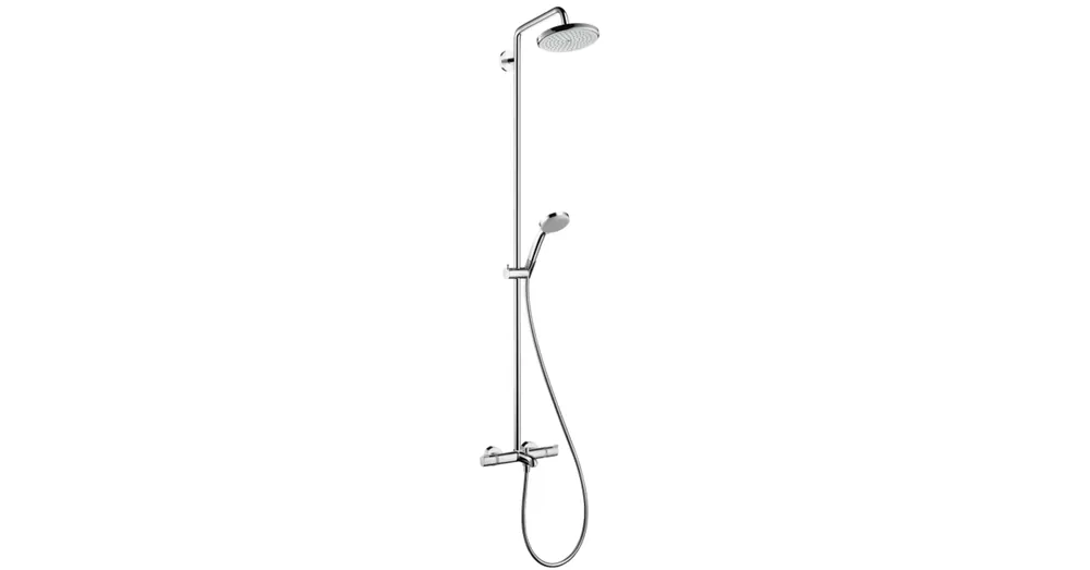 Gyors kiszállítás Hansgrohe Croma 220 Air 1jet Showerpipe zuhanyrendszer kádhoz kádtöltő csapteleppel 27223 000 (27223000)