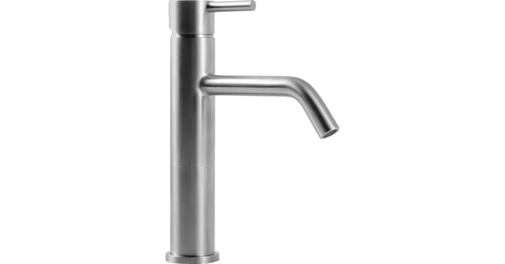 Különleges ajánlat Sapho MINIMAL mosdócsaptelep, leeresztő nélkül, magasság: 338mm, inox (MI202)