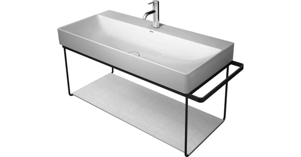 Rendeld meg most Duravit DuraSquare 100-as mosdóhoz fali fém állvány, matt fekete 0031044600