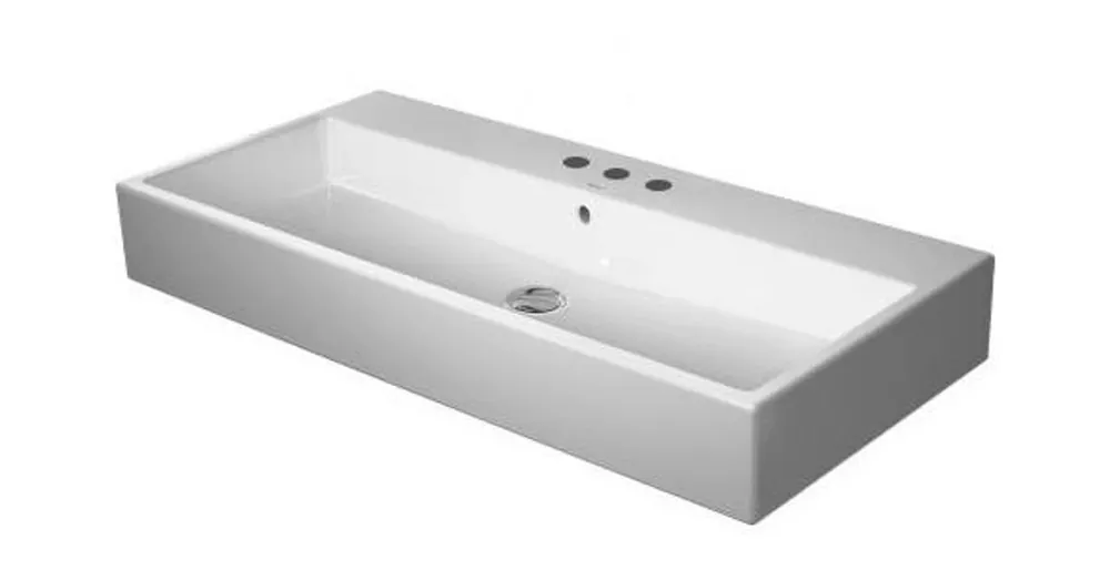 Legkelendőbb Duravit Vero Air 100x47 cm mosdó három csaplyukkal 2350100030
