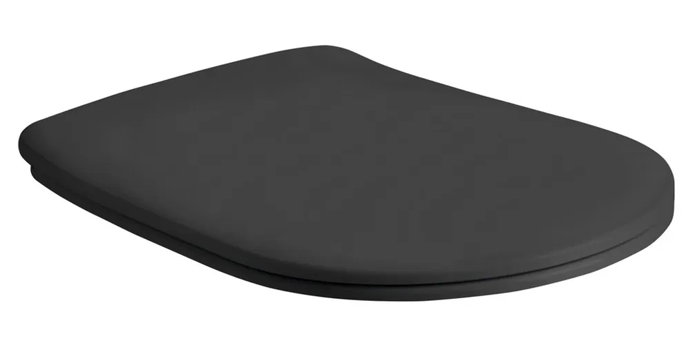 Ajánlat Sapho KERASAN NOLITA SLIM WC-ülőke, Soft Close, duroplast, matt fekete (539131)