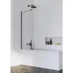 Végkiárusítás Radaway Idea Black PNJ 60 kádparaván, fekete 10001060-54-01