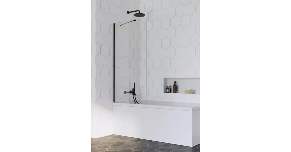 Végkiárusítás Radaway Idea Black PNJ 60 kádparaván, fekete 10001060-54-01