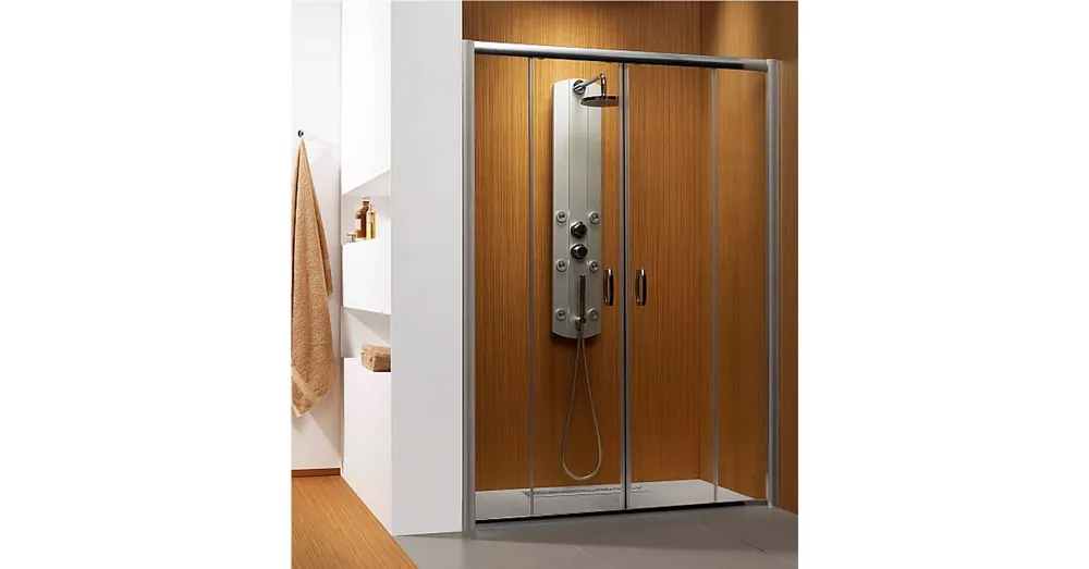 Radaway Dolphi Premium Plus DWD 160 zuhanyajtó (160x190 cm, króm, Átlátszó, #33363-01-01N) Expressz szállítás