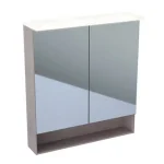 Árengedmény Geberit Acanto tükrös szekrény világítással, két ajtóval 75x83 cm 500.645.00.2