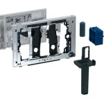 Vedd meg most Geberit DuoFresh vízkezelő tabletta betolóegység, Sigma 8 cm falsík alatti öblítőtartályhoz, Fényes króm 115.063.21.1