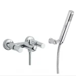 Bugnatese MOON Kádcsaptelep zuhanyszettel szálcsiszolt nikkel szín 7102NS Szezonális akció