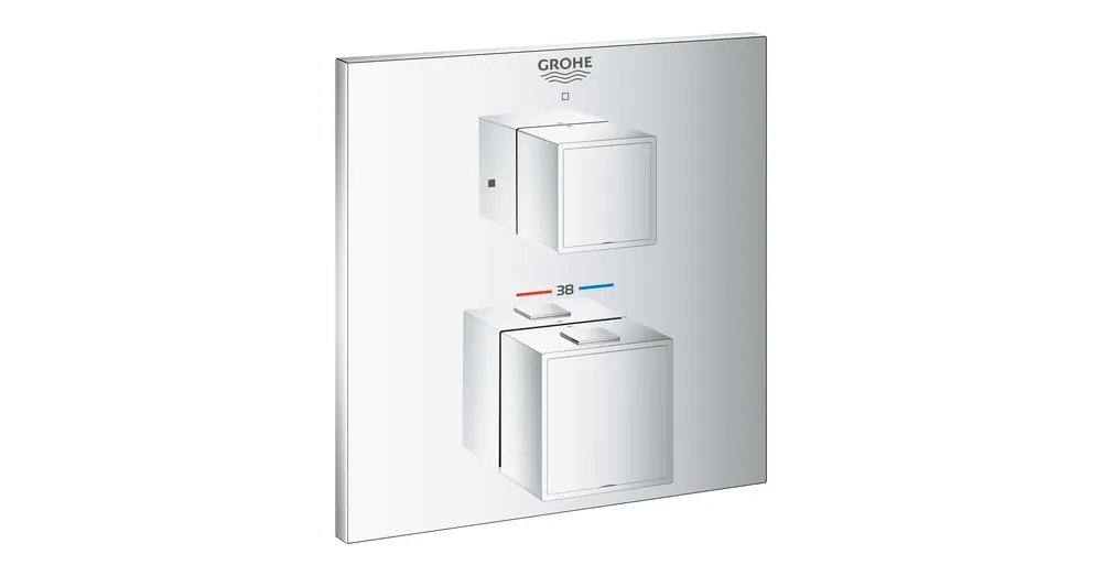 Korlátozott ajánlat Grohe Grohtherm Cube Termosztátos keverő 1 kimenethez elzáró szeleppel 24153000
