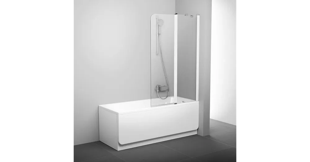 Prémium Ravak Chrome Kádparaván CVS2-100 jobbos fehér + Transparent - 7QRA0100Z1