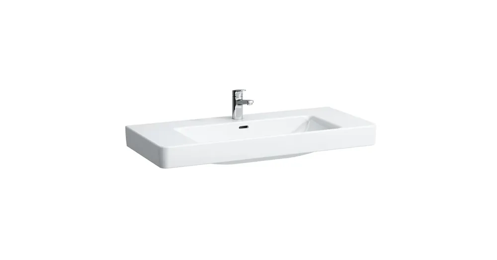 Prémium LAUFEN PRO S Ráépíthető mosdó egy csaplyuk, középen , Fehér H8139660001041
