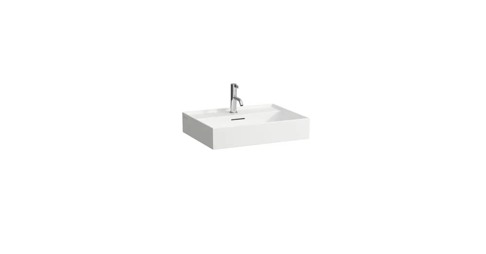LAUFEN KARTELL BY LAUFEN Mosdó, alsó felülete csiszolt csaplyuk nélkül , Matt fehér H8163337571091 Szuper akció