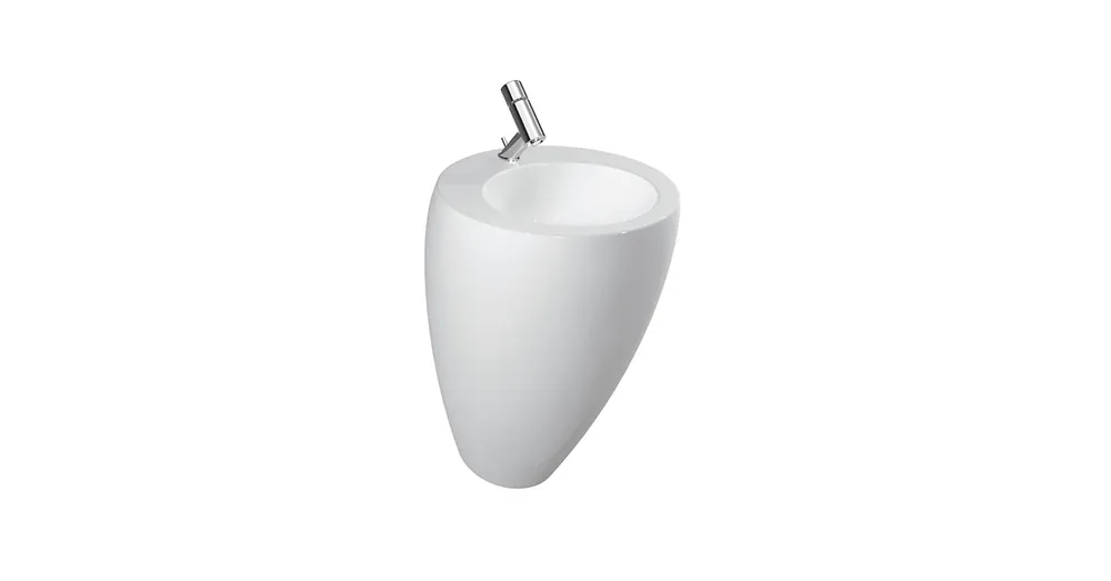 LAUFEN ILBAGNOALESSI ONE Mosdó, integrált mosdólábbal csaplyuk nélkül , Fehér LCC bevonattal H8119714001091 Alacsony ár