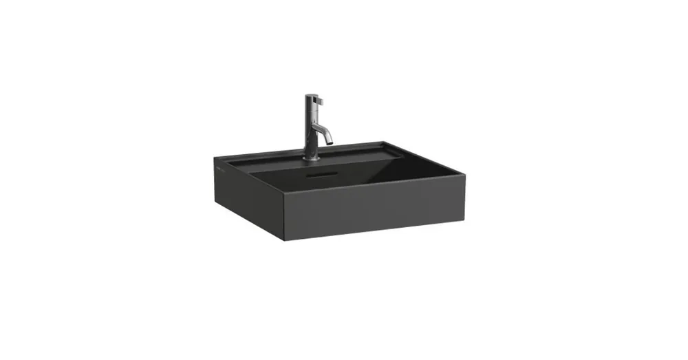 Vedd meg online LAUFEN KARTELL BY LAUFEN Mosdó, alsó felülete csiszolt csaplyuk nélkül , Graphite matt H8163327581091