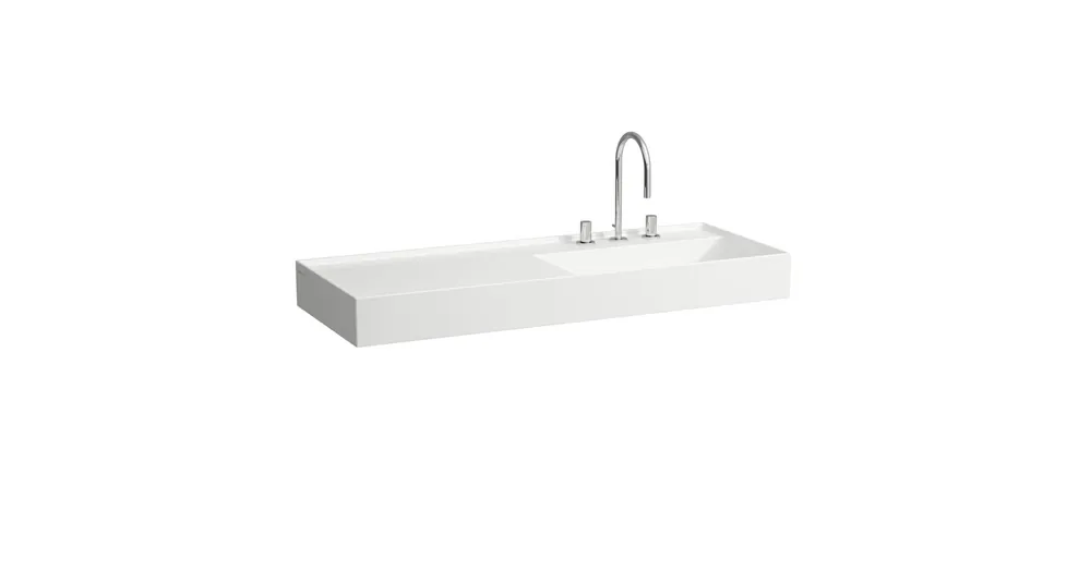 LAUFEN KARTELL BY LAUFEN Ráépíthető mosdó, pult a bal oldalon, speciálisan fedett lefolyóval egy csaplyuk, egy nyílás jobb oldalon elektronikus vezérlő szelep részére, túlfolyónyílás nélkül , Matt fehér H8133337578151 Alacsony ár