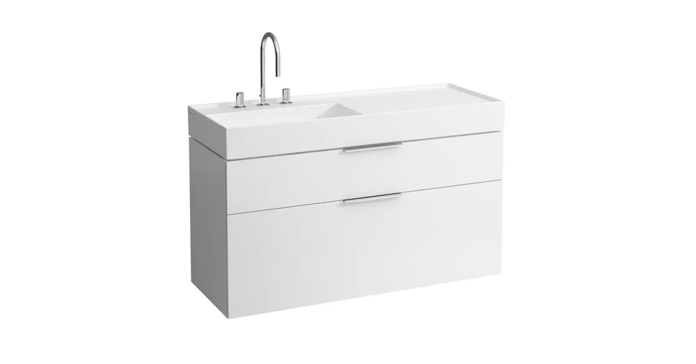 LAUFEN KARTELL BY LAUFEN Ráépíthető mosdó, pult jobb oldalon, speciálisan fedett lefolyóval egy csaplyuk, egy nyílás jobb oldalon elektronikus vezérlő szelep részére, túlfolyónyílás nélkül , Fehér LCC bevonattal H8133324008151 Biztonságos fizetés