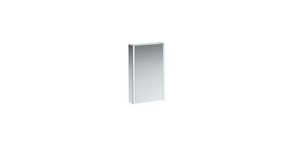 LAUFEN FRAME 25 Tükrös szekrény, alumínium, 1 kétoldalas tükrös ajtó, 2 LED világító elemmel H4083029001441 Végkiárusítás