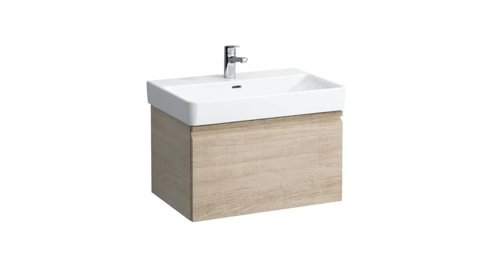 LAUFEN PRO S Alsószekrény és finoman záródó mechanizmussal, 810967 tip. mosdóhoz, 1 fiókkal és belső fiókkal, Fényes tölgy 66.5X39X45 - H4834520964791 Biztonságos vásárlás